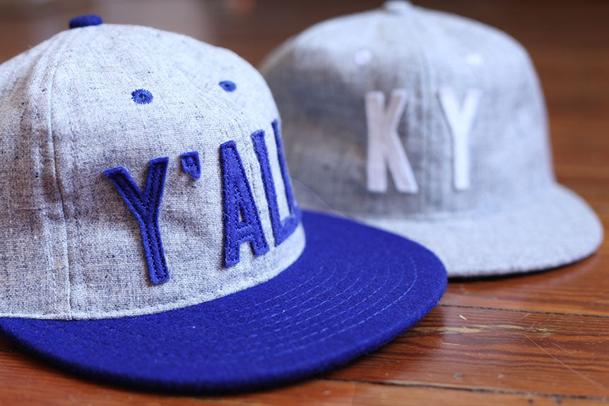 New Custom Ebbets Field Flannels Vintage "KY" and Y'ALL Baseball Caps Coming Soon!