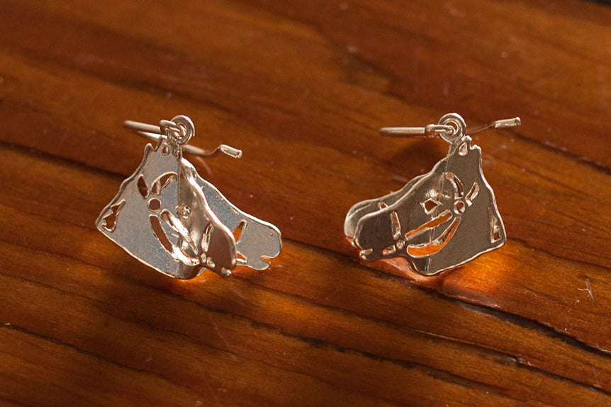 Meg C Horsehead Earrings