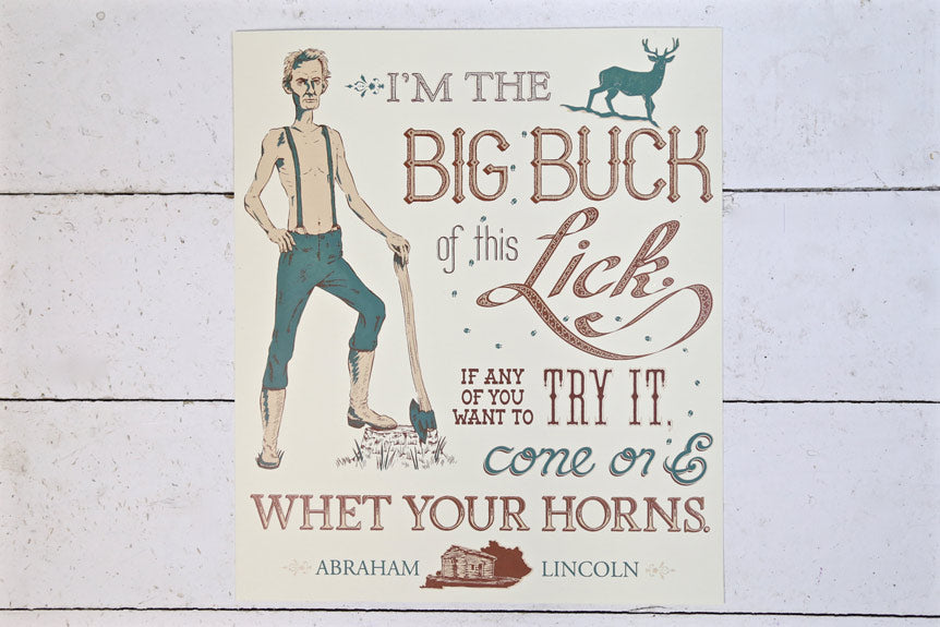 "Big Buck Of This Lick" Print