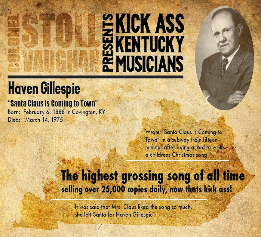 COLONEL STOLL VAUGHAN PRESENTS KICK ASS KENTUCKY MUSICIANS #2