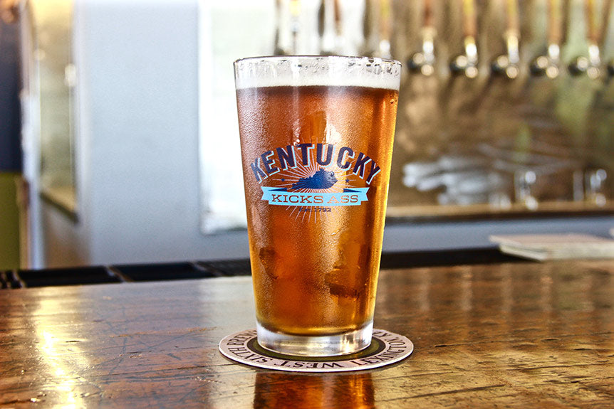 "Kentucky Kicks Ass" Beer Glasses!