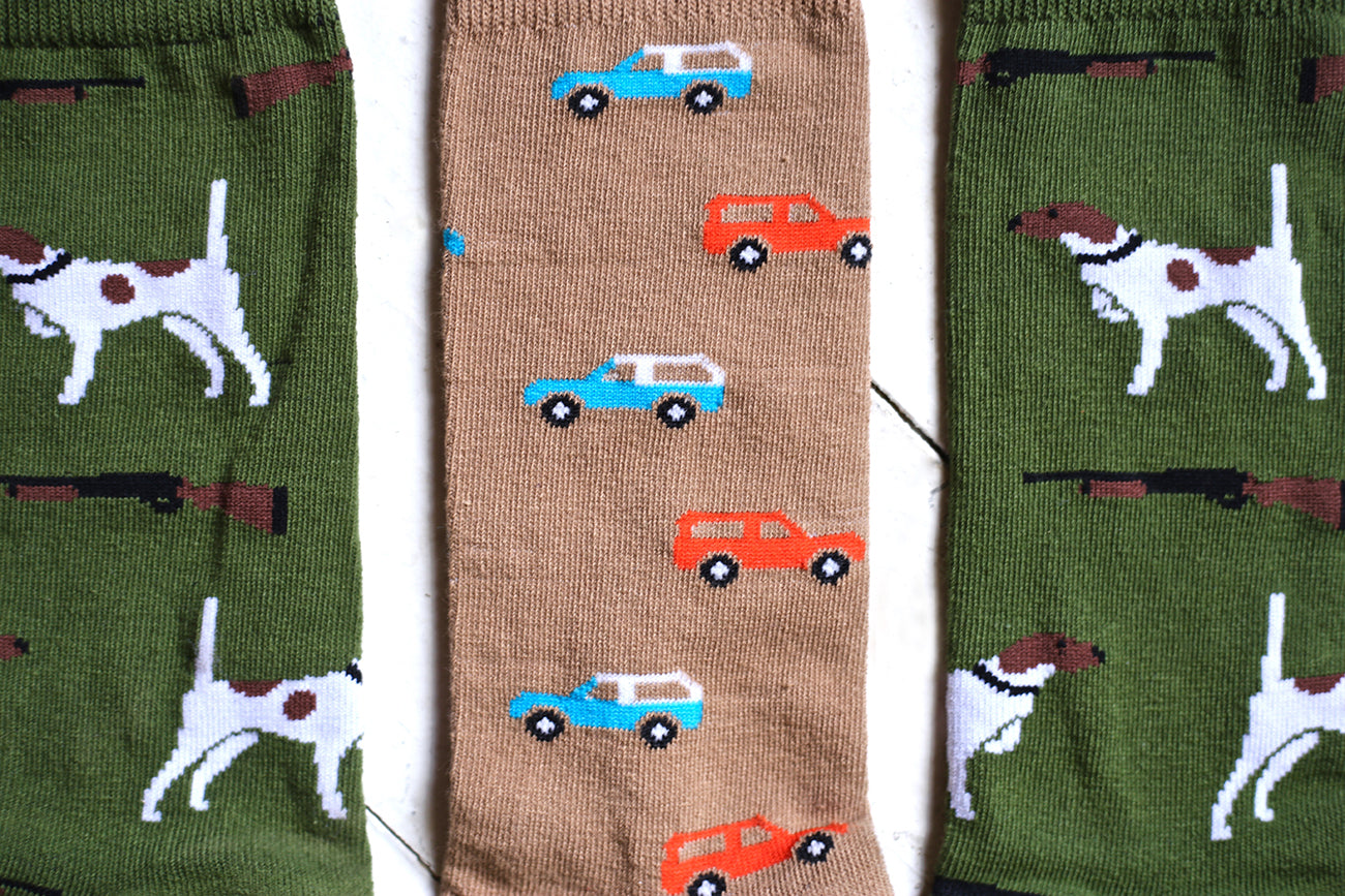 "Dogs Are Barkin" and "Broncos & Rovers" Socks