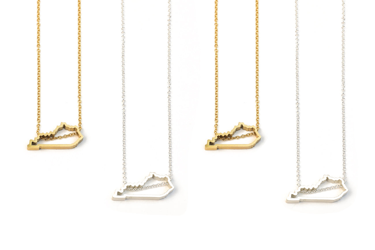Silver & Gold Kentucky Necklaces