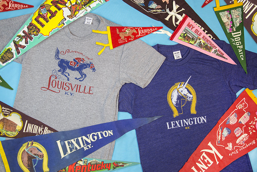 Lexington and Louisville Retro Tees