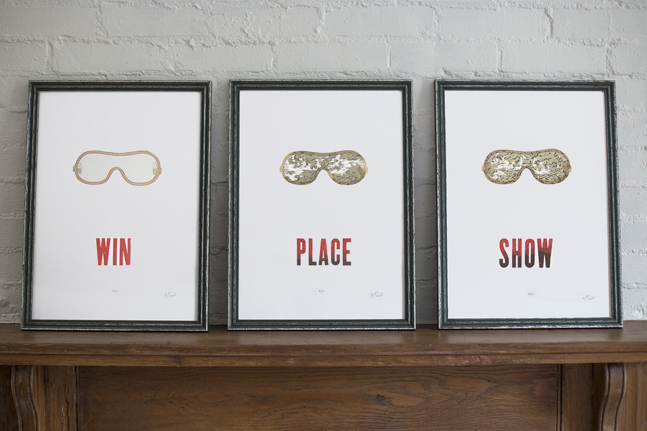 "Win, Place, Show" Print Series