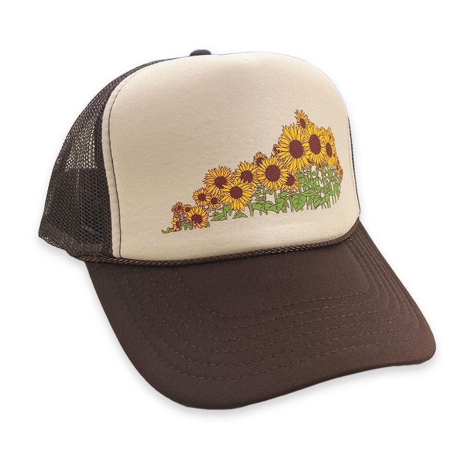 Sunflower KY Shape Trucker Hat
