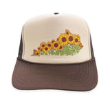 Sunflower KY Shape Trucker Hat