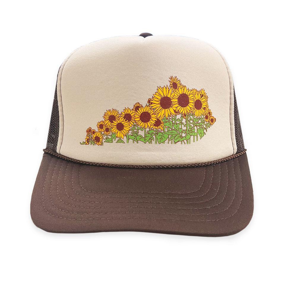 Sunflower KY Shape Trucker Hat