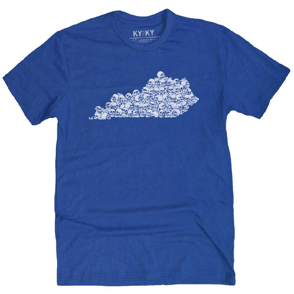 Skulls KY Shape T-Shirt (Royal)