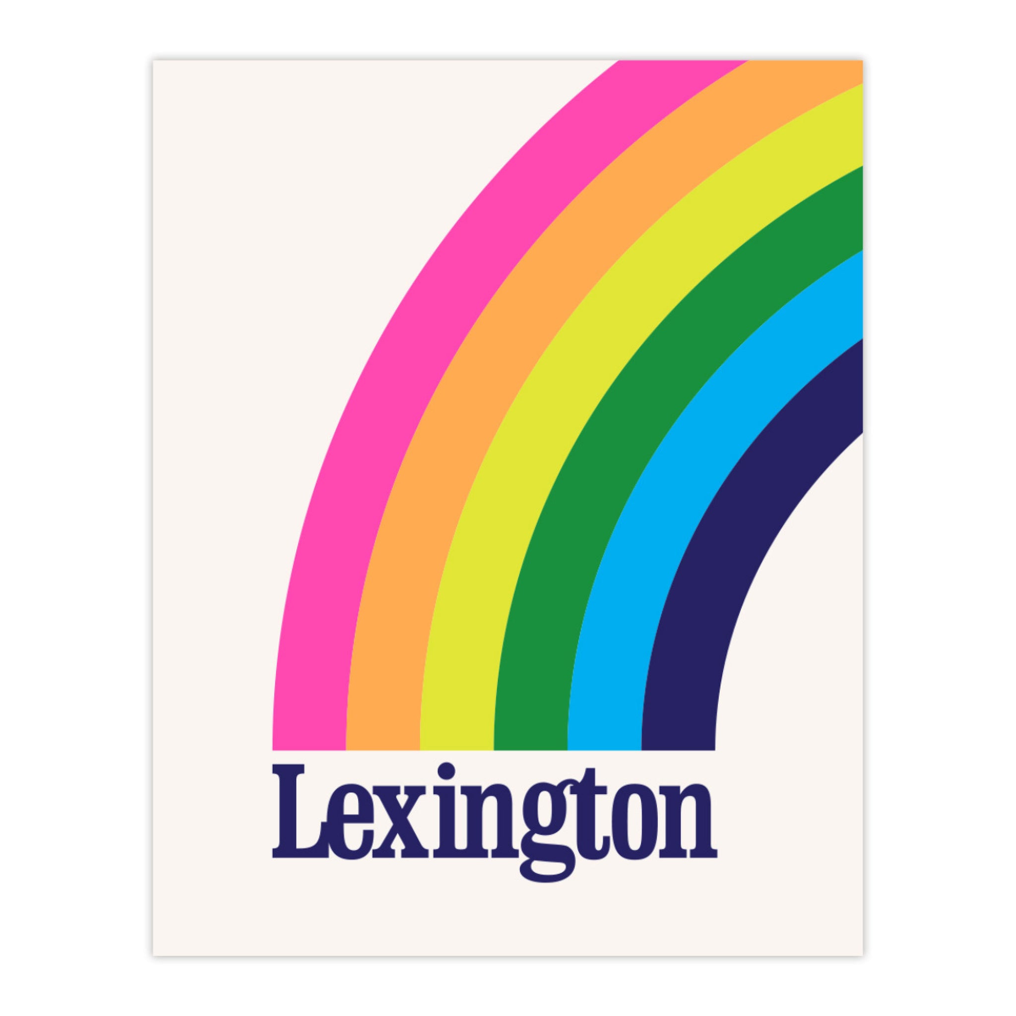 The Lexington Rainbow Print