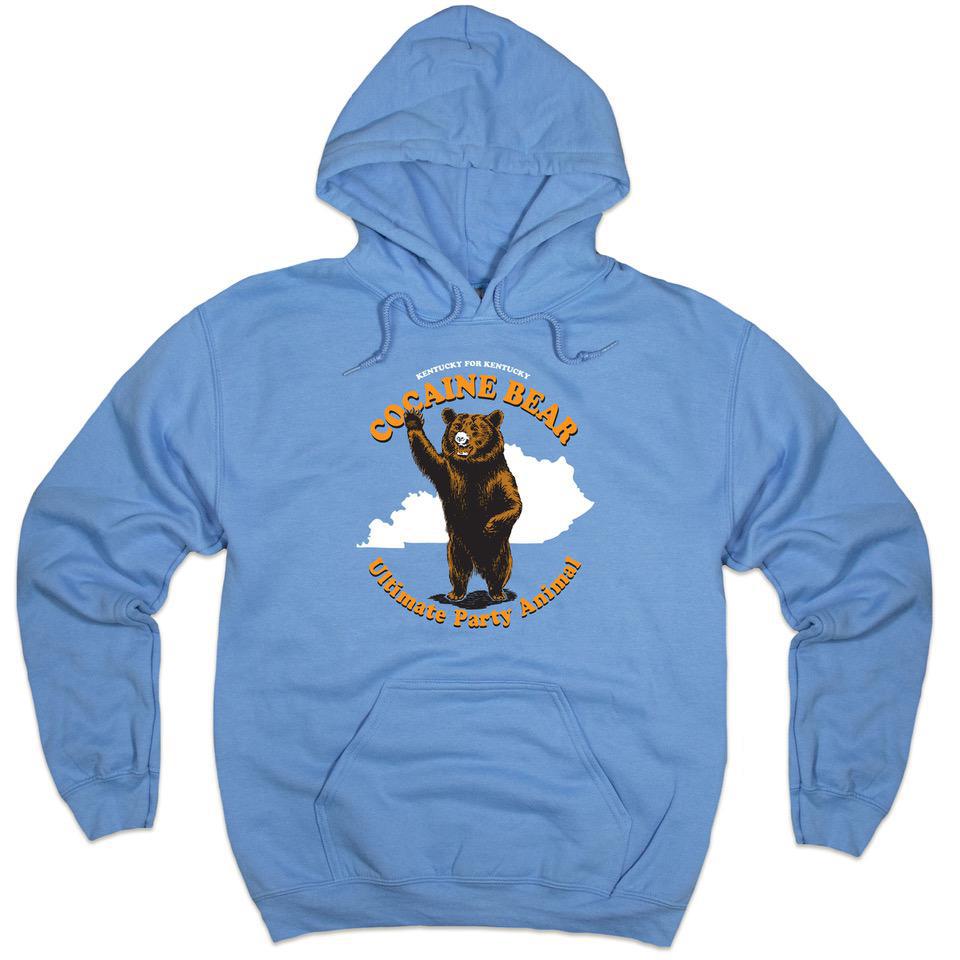 Cocaine Bear Hoodie (Blue)