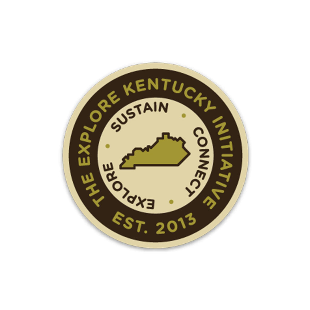 Explore Kentucky Troop Patch Sticker (Trailhead Brown)-Stickers-KY for KY Store