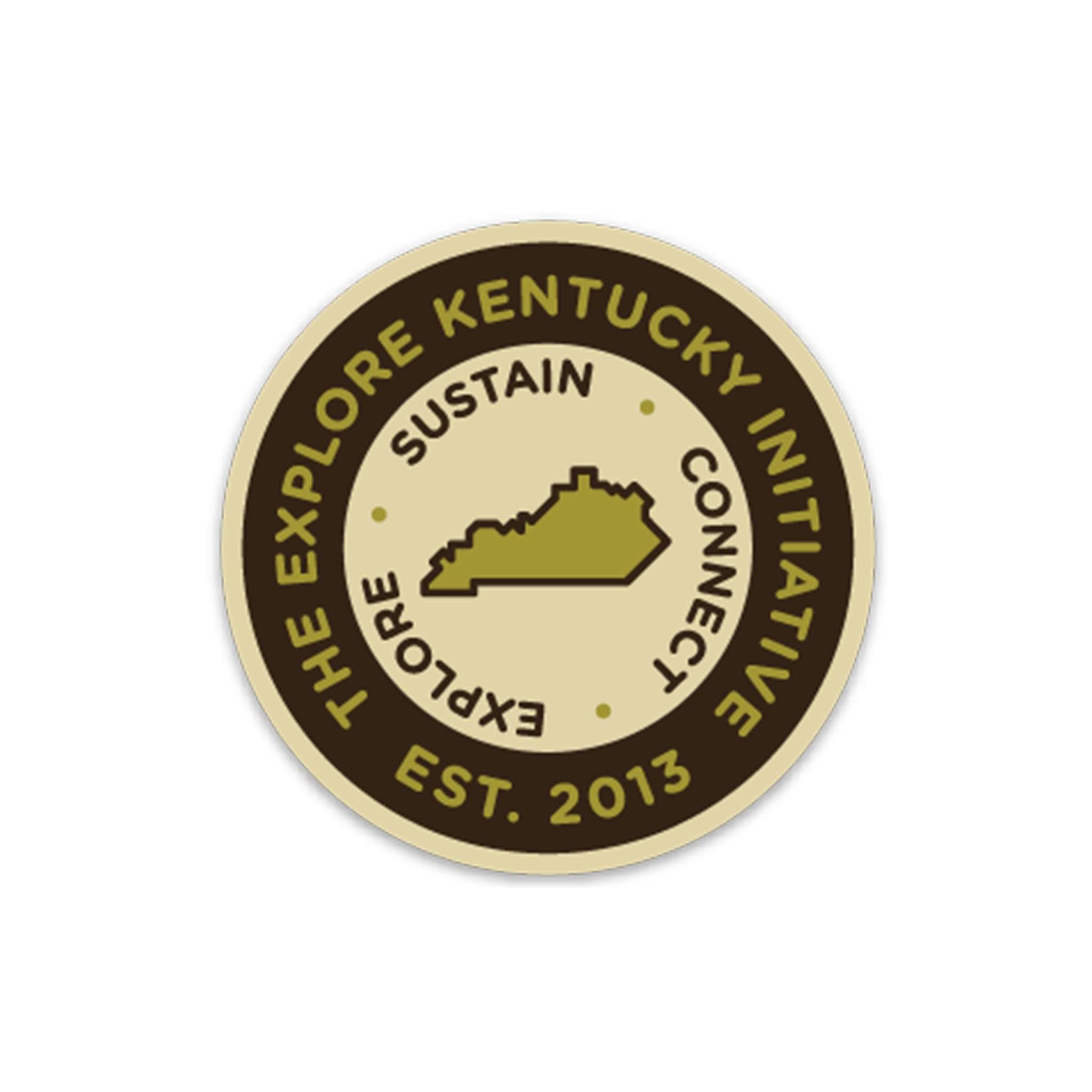 Explore Kentucky Troop Patch Sticker (Trailhead Brown)-Stickers-KY for KY Store