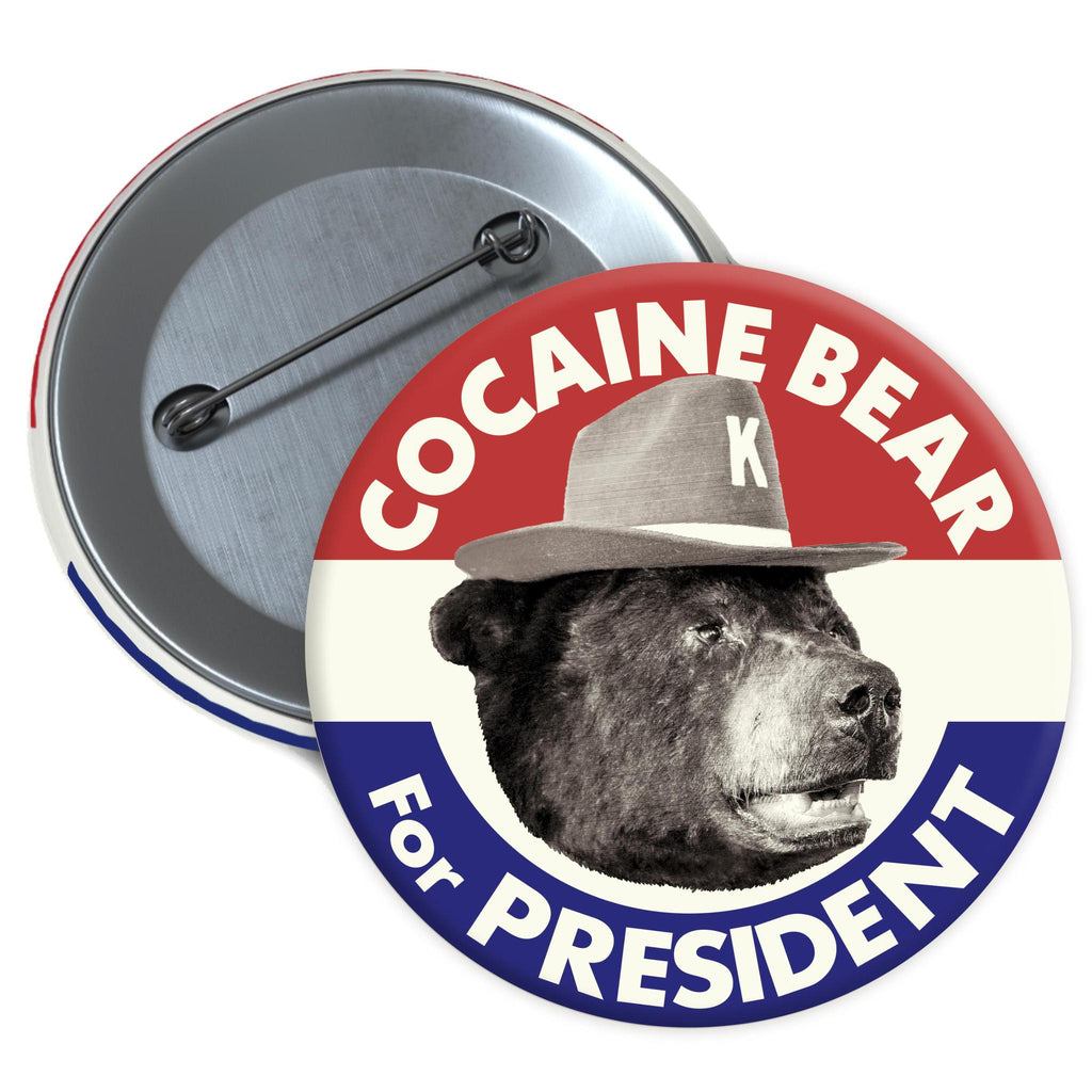 Cocaine Bear for President Button-Odds and Ends-KY for KY Store