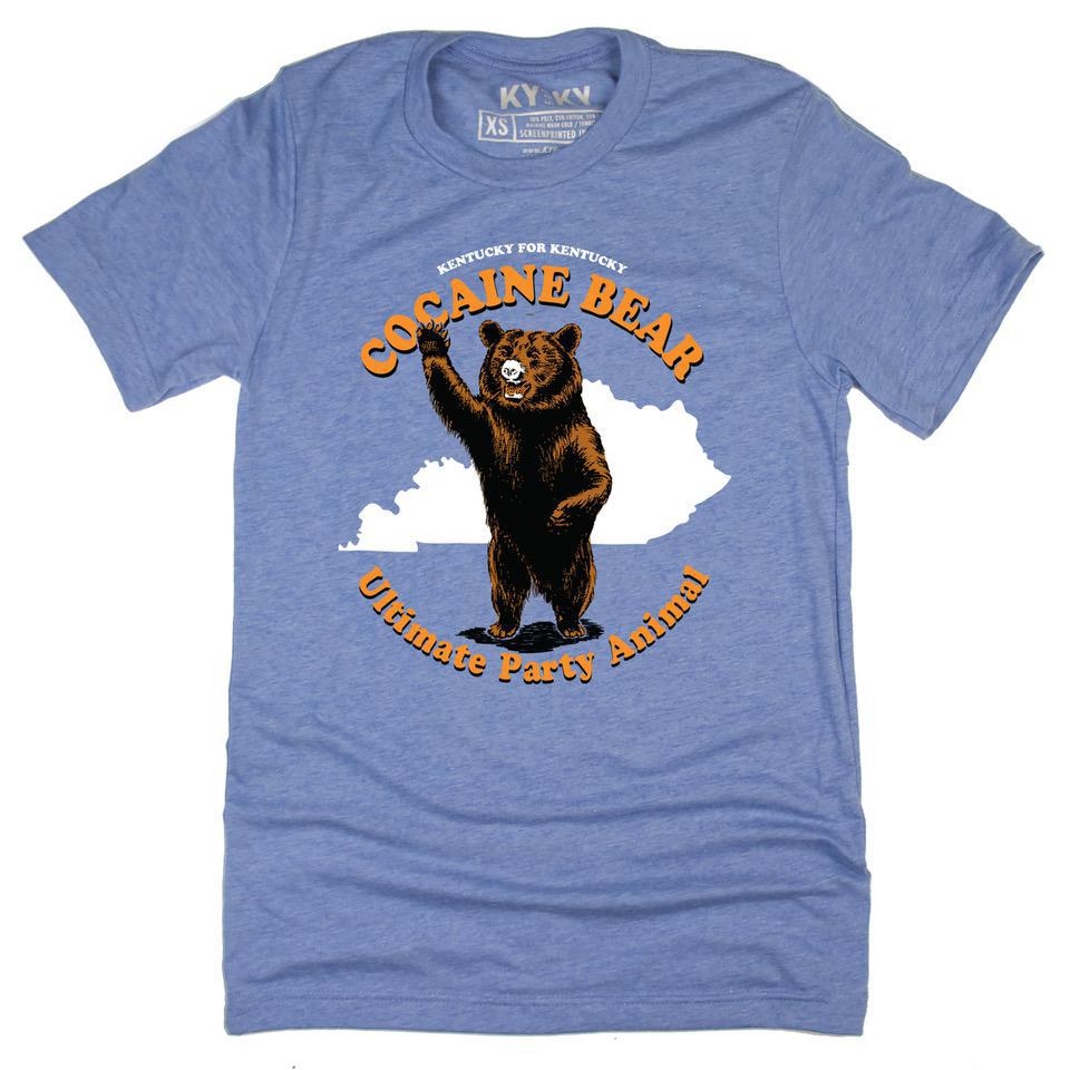 Cocaine Bear T-Shirt (Blue)