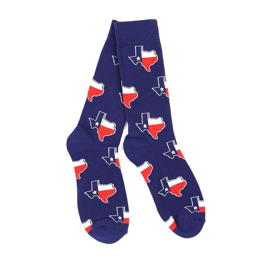 TX Flag Socks (Navy)