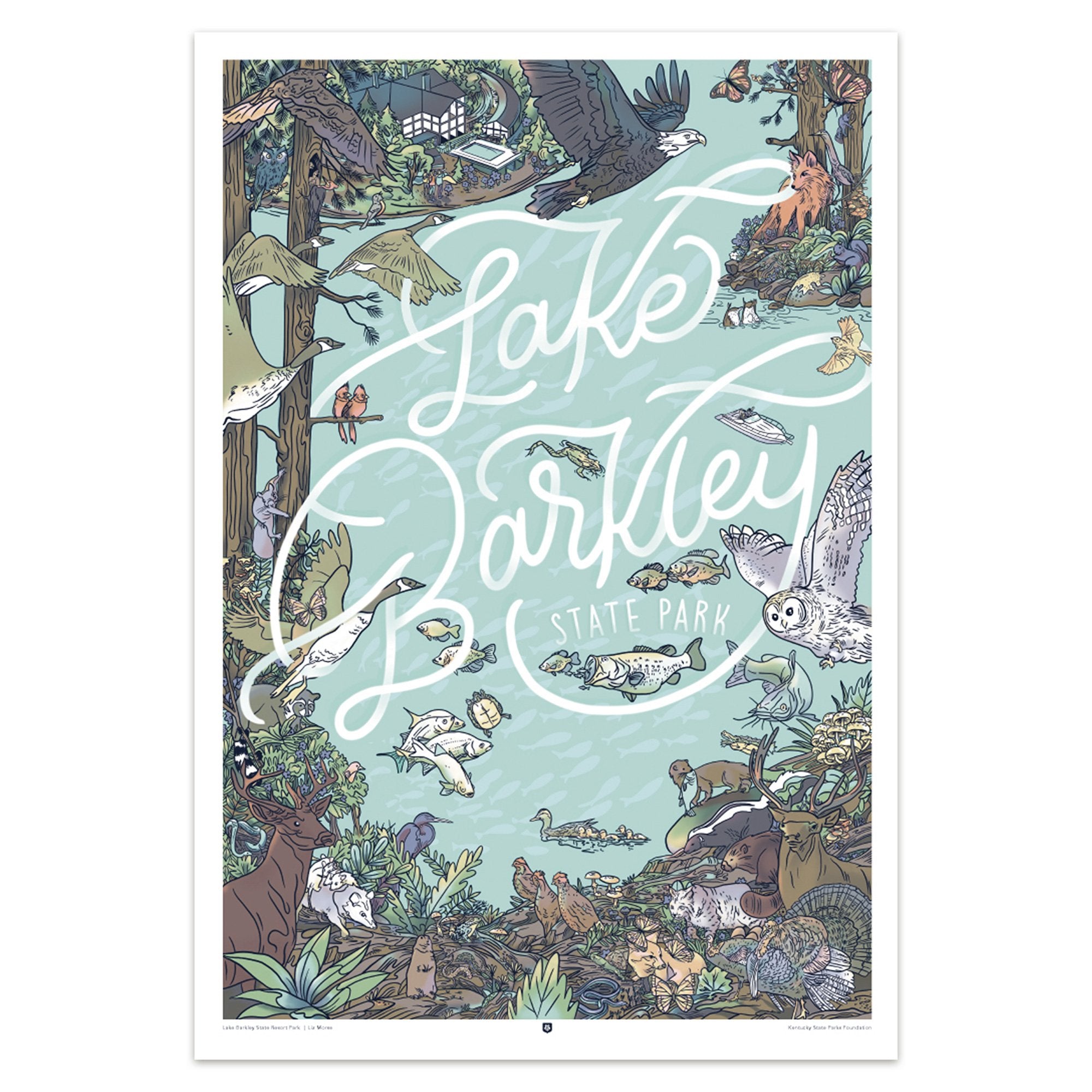 Lake Barkley State Park Poster by Liz Morse-KY for KY Store