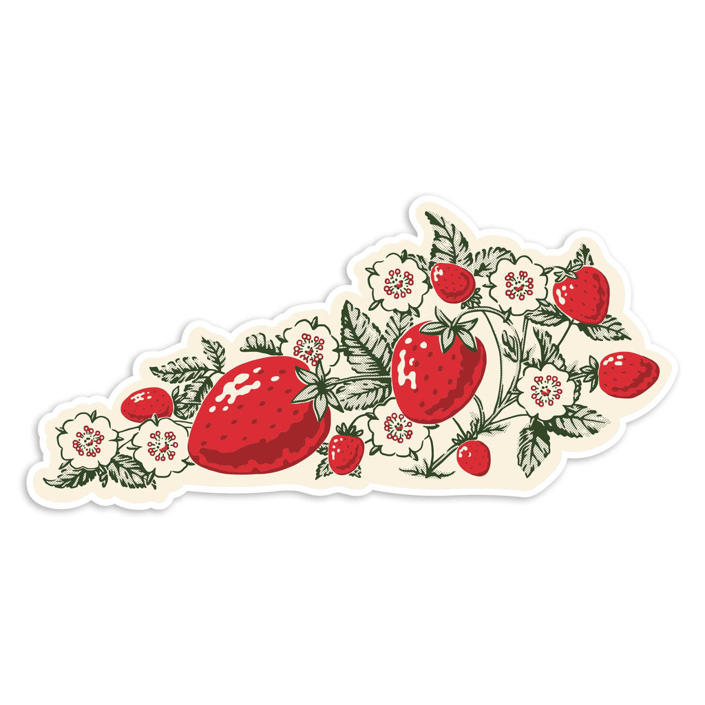 Strawberry KY Sticker-Stickers-KY for KY Store
