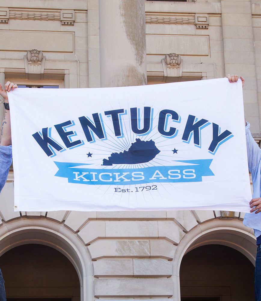 Kentucky Kicks Ass Flag – KY for KY Store