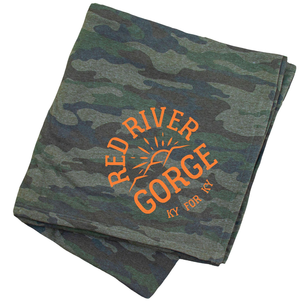 Red River Gorge Stadium Blanket (Camo)-Odds and Ends-KY for KY Store