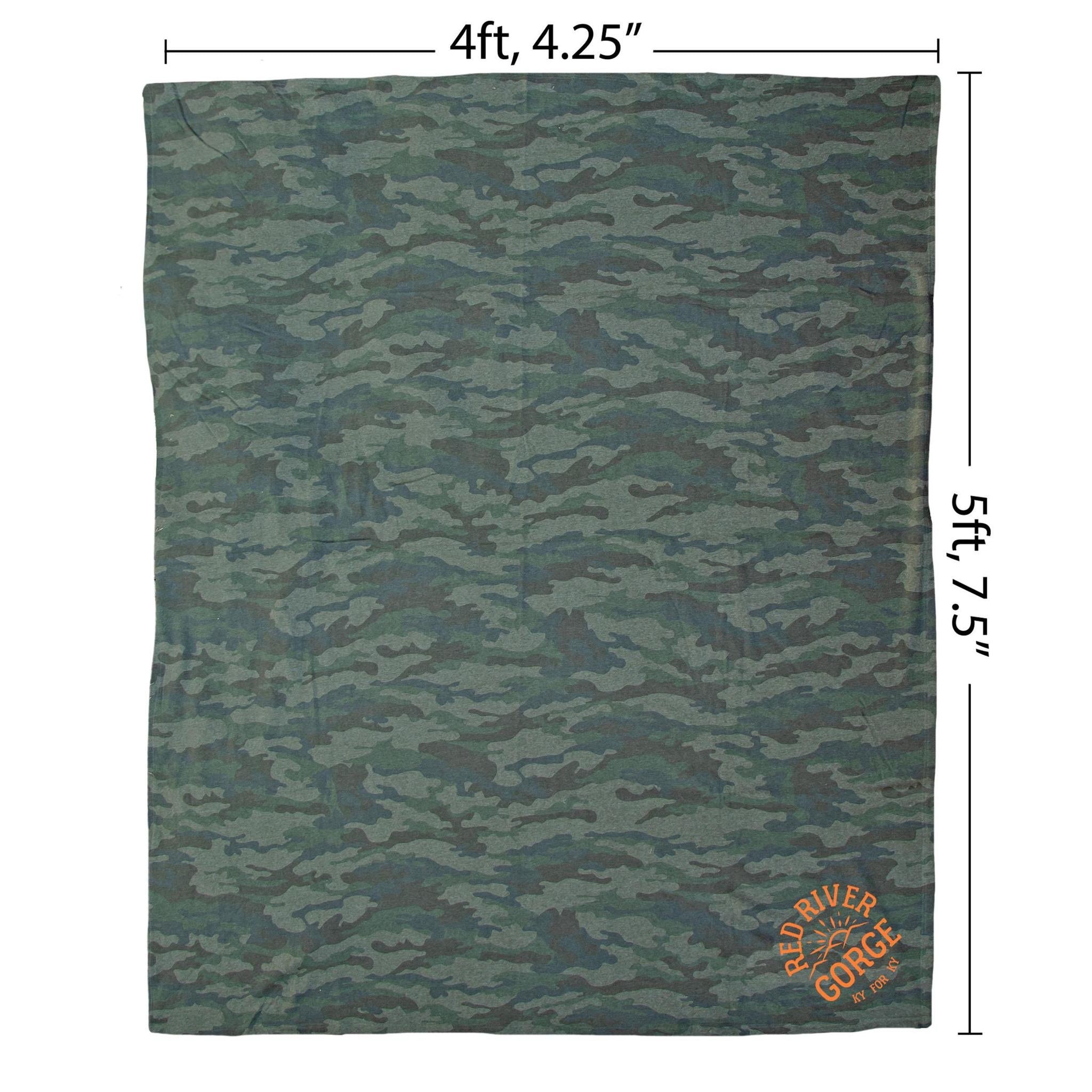 Red River Gorge Stadium Blanket (Camo)-Odds and Ends-KY for KY Store