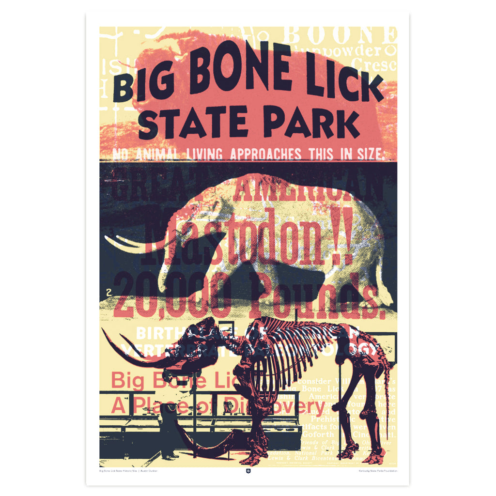 Big Bone Lick State Historic Site Poster by Austin Dunbar-Prints-KY for KY Store