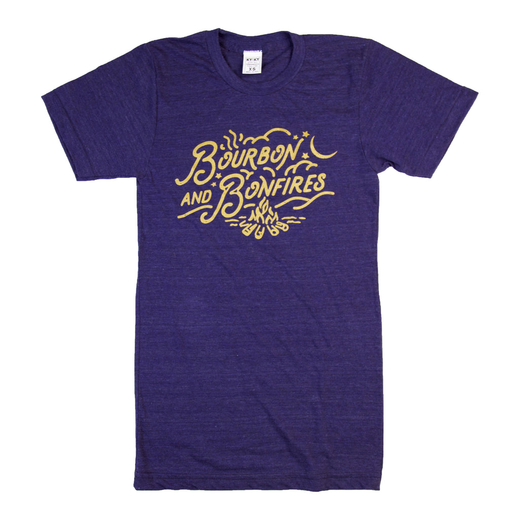 Bourbon and Bonfires T-Shirt-T-Shirt-KY for KY Store