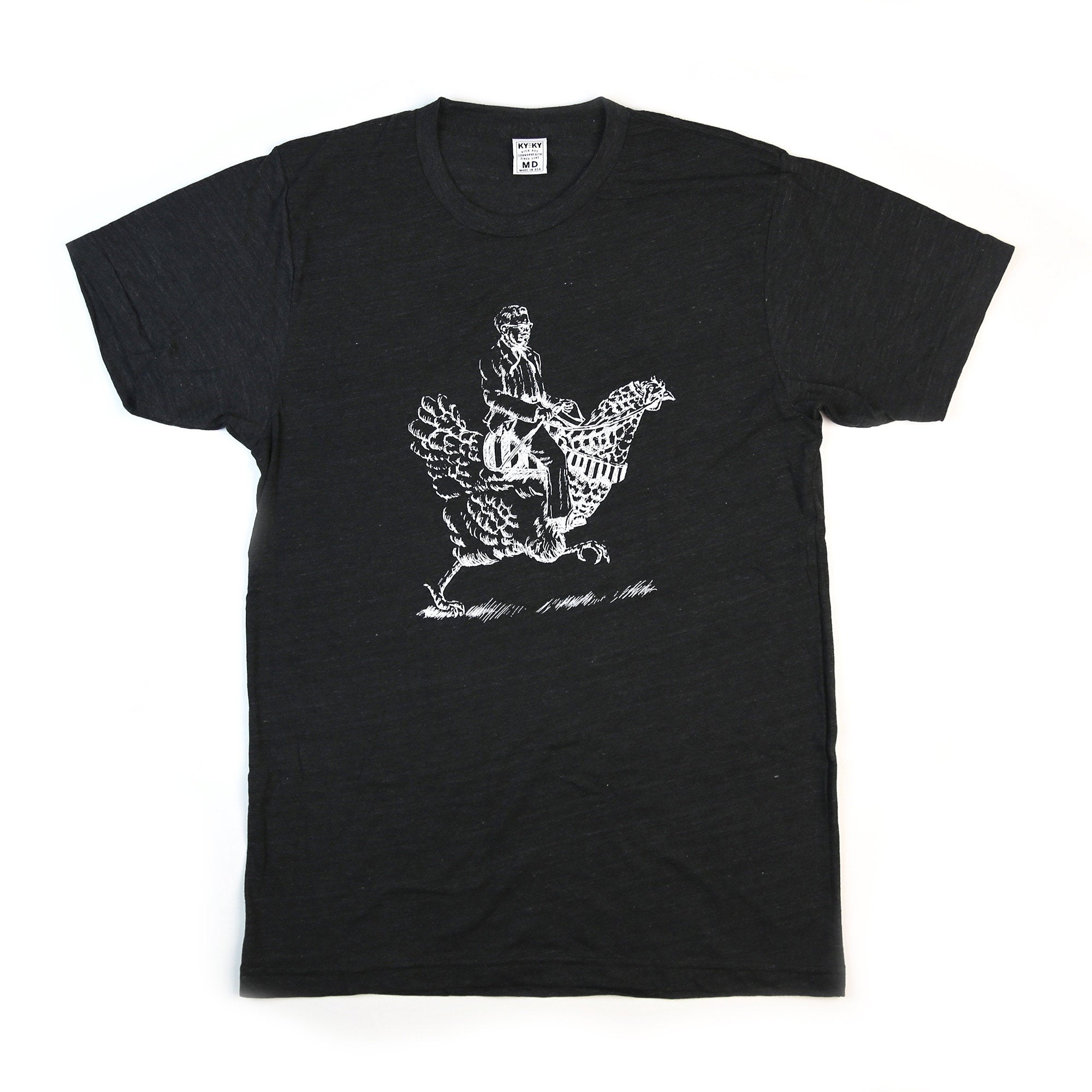 Colonel Sanders Riding A Chicken T-Shirt-T-Shirt-KY for KY Store