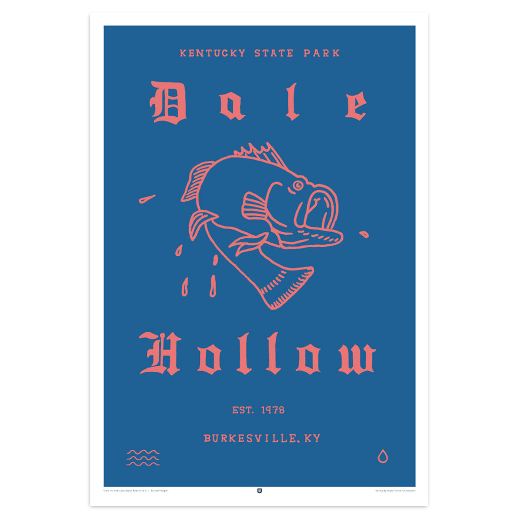 Dale Hollow State Park Poster by Kendall Regan-Prints-KY for KY Store