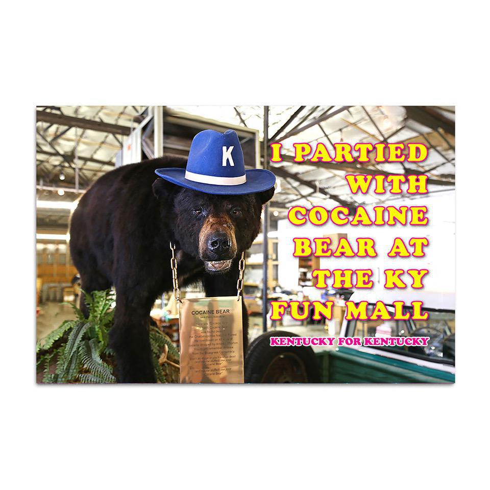 I Partied with Cocaine Bear Postcard