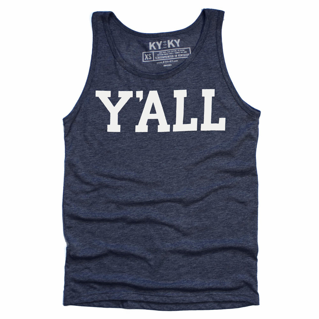 Y'ALL Tank Top (Navy)-Tank Top-KY for KY Store
