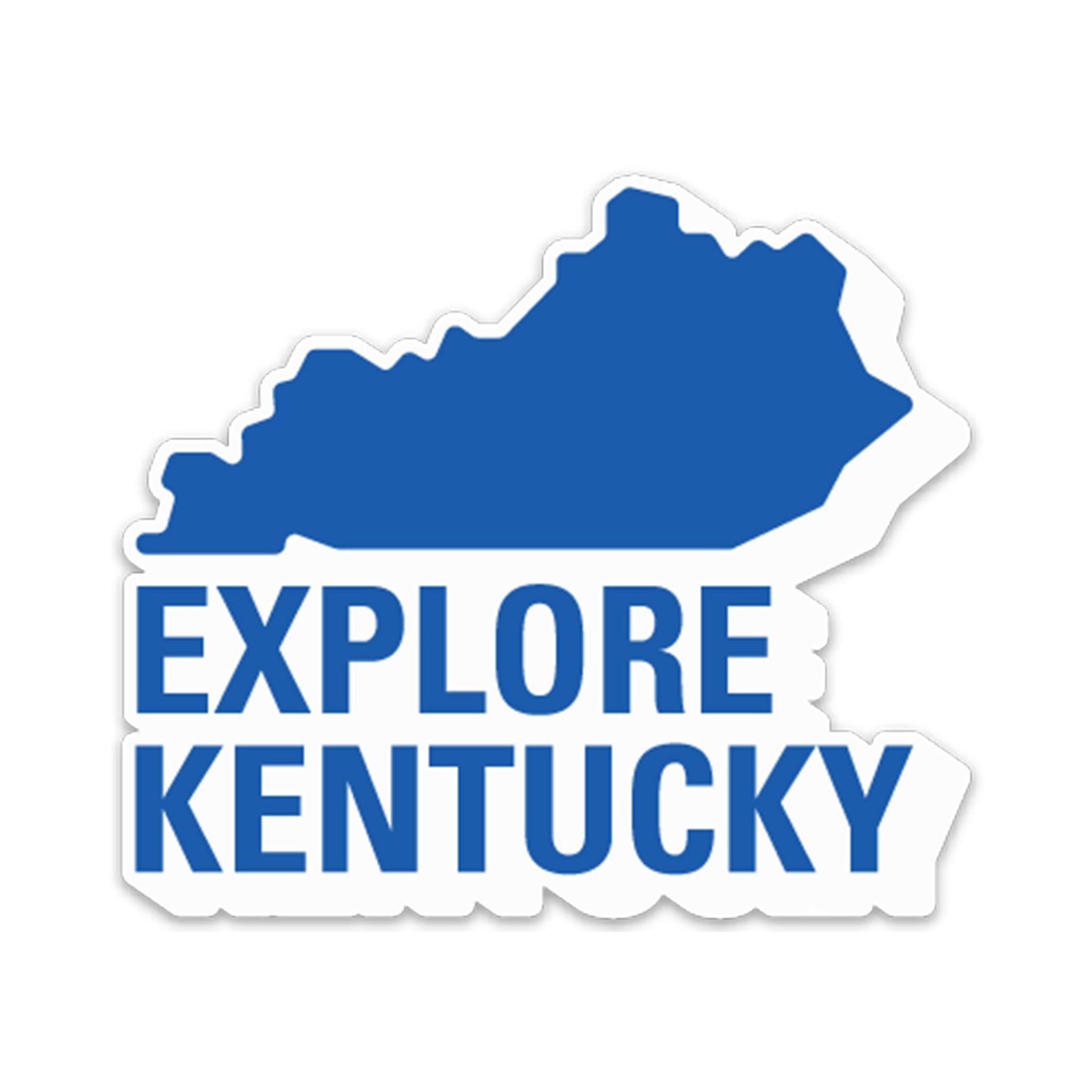 Explore Kentucky No. 1 Sticker (Ky Blue)-Stickers-KY for KY Store
