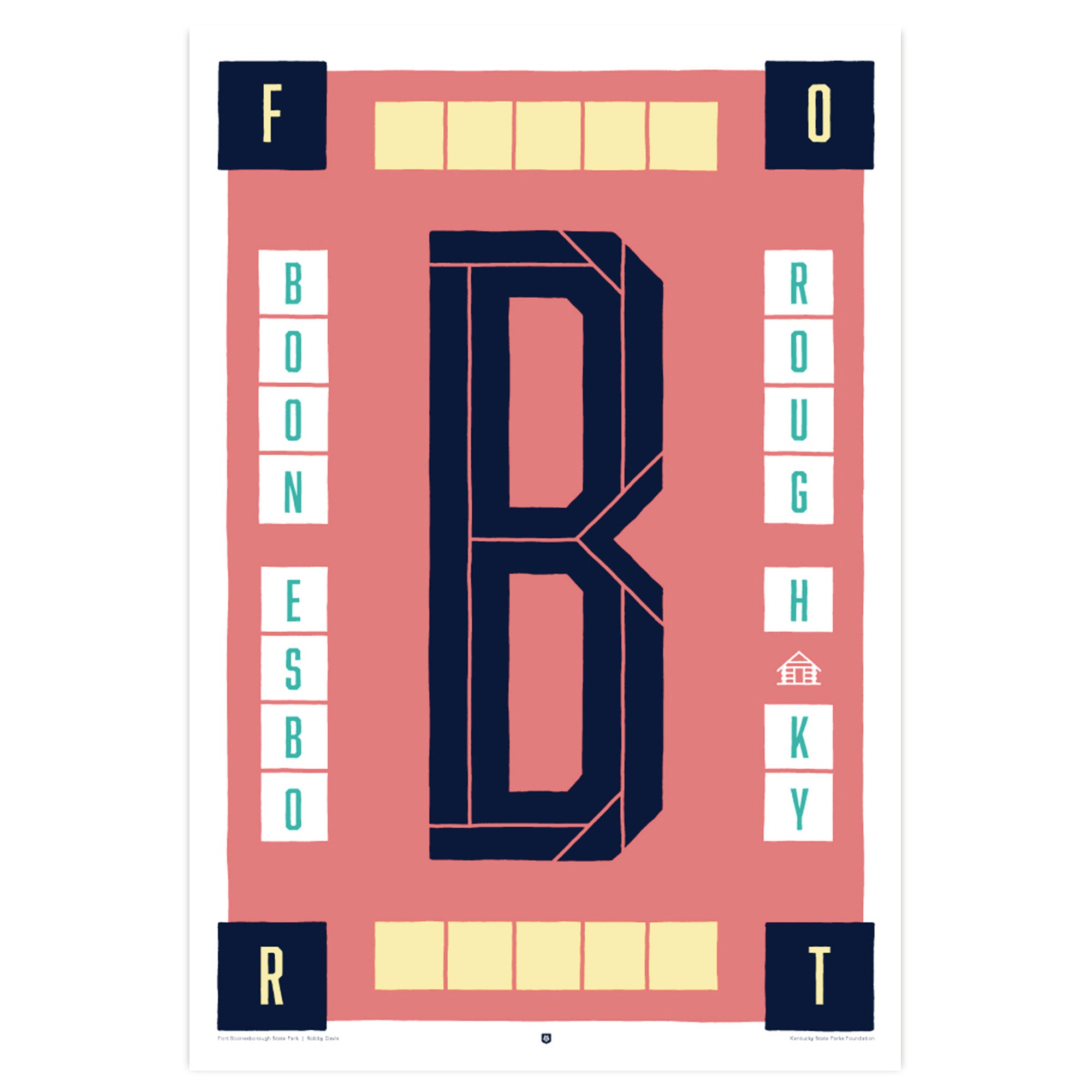 Fort Boonesborough State Park Poster by Robby Davis-Prints-KY for KY Store