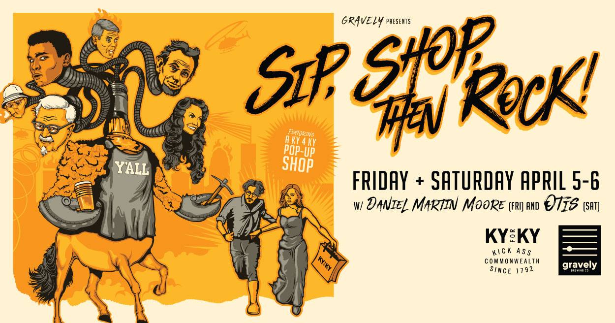 Sip, Shop, then ROCK! Pop-up at Gravely Brewing Co.