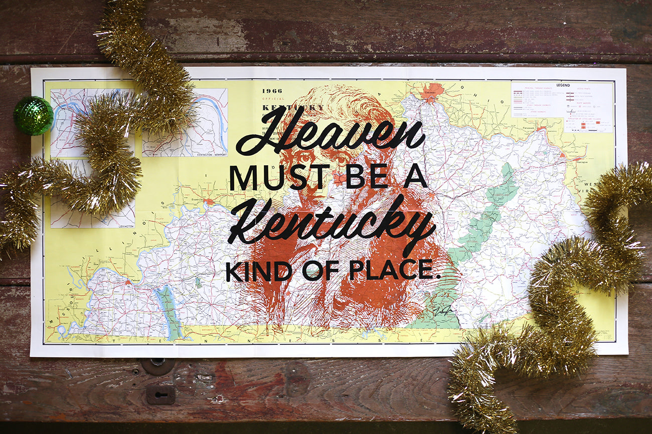 Vintage Kentucky Map Prints