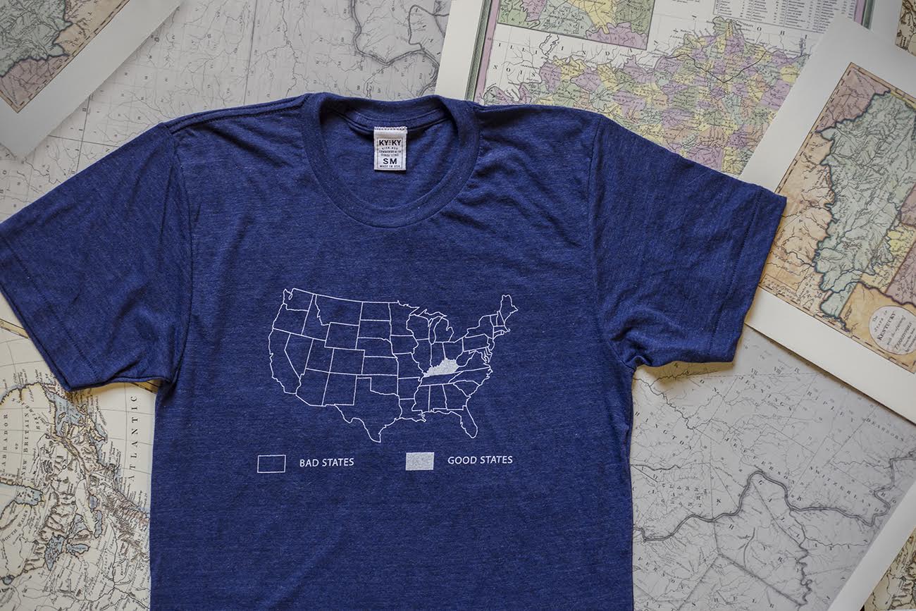 "Good States, Bad States" T-Shirts