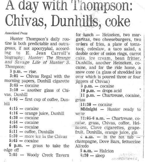 A Day With Hunter S. Thompson