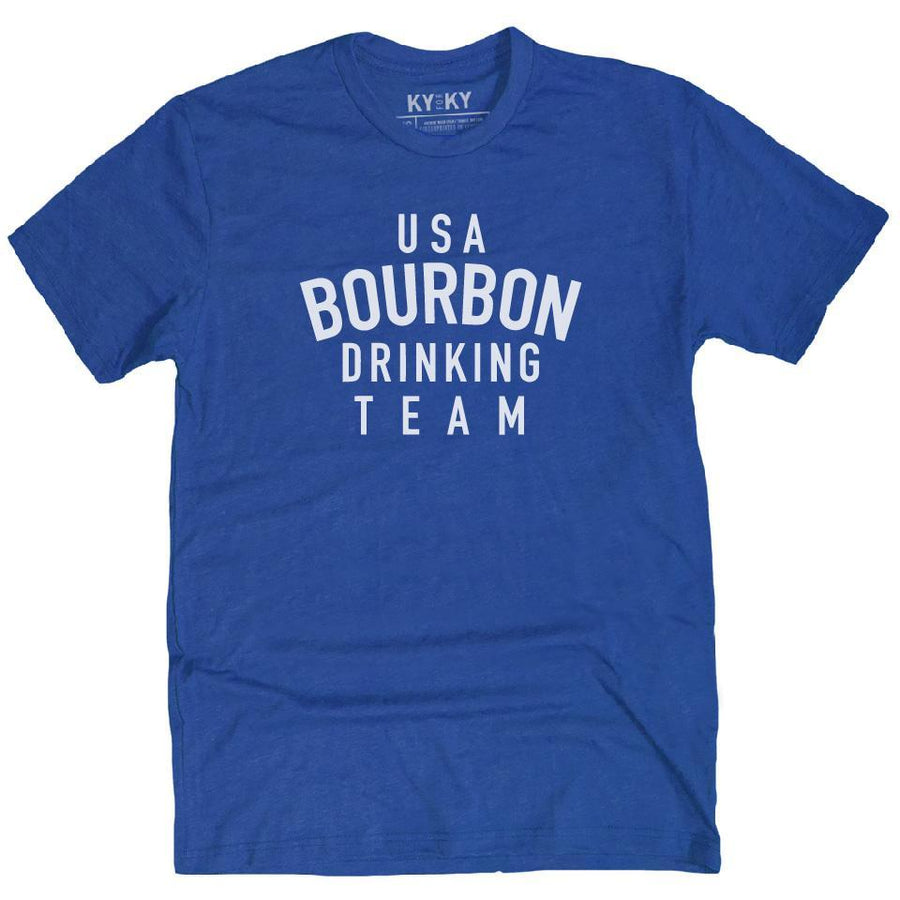 USA Bourbon Drinking Team T-Shirt (Royal)