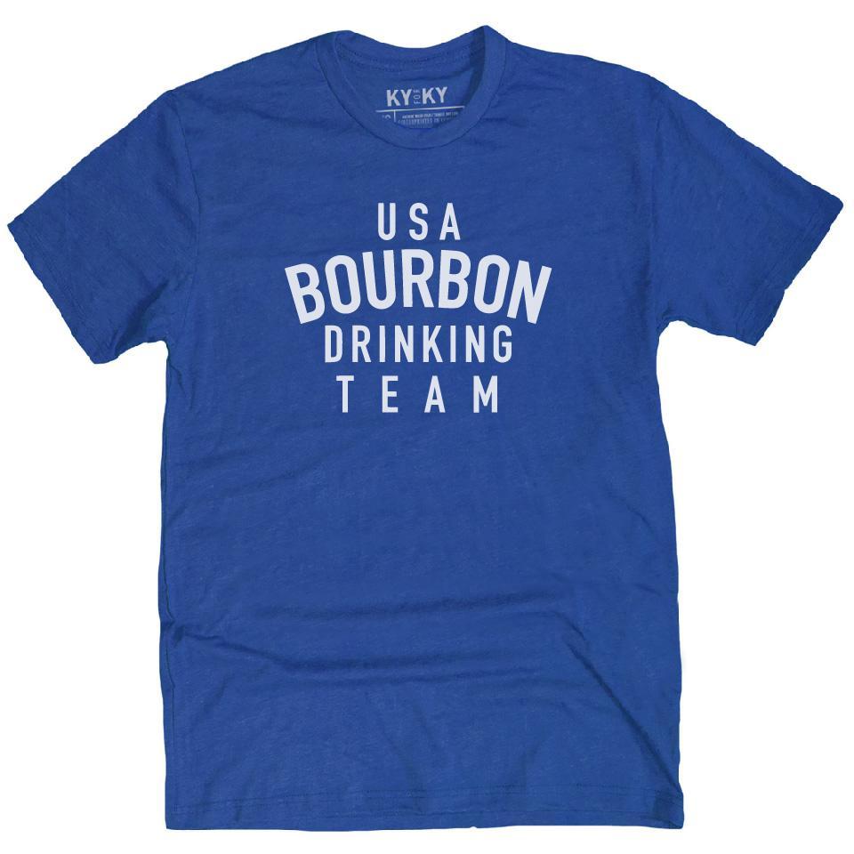 USA Bourbon Drinking Team T-Shirt (Royal)