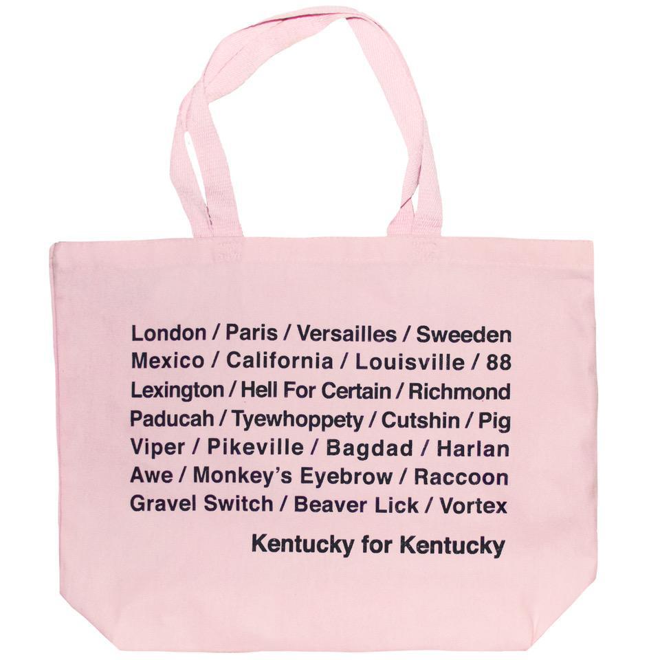 Kentucky Cities Tote Bag (Pink)