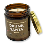 Drunk Santa Candle