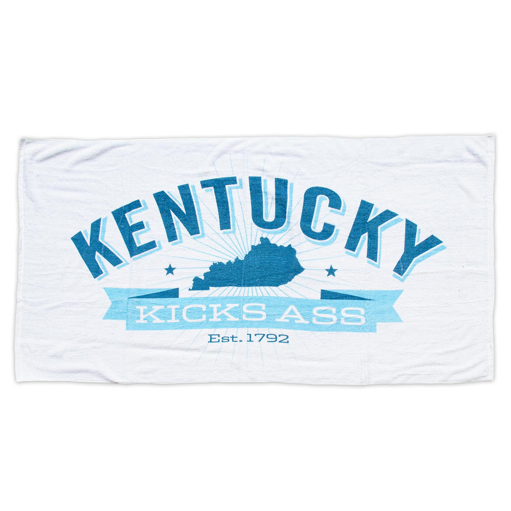 Kentucky Kicks Ass Beach Towel