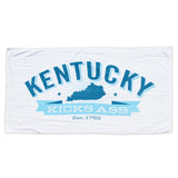 Kentucky Kicks Ass Beach Towel