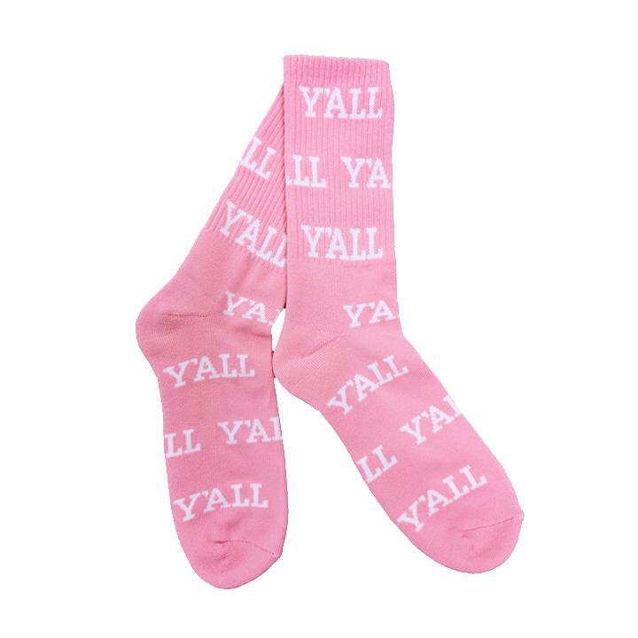 Y'ALL Socks (Pink)