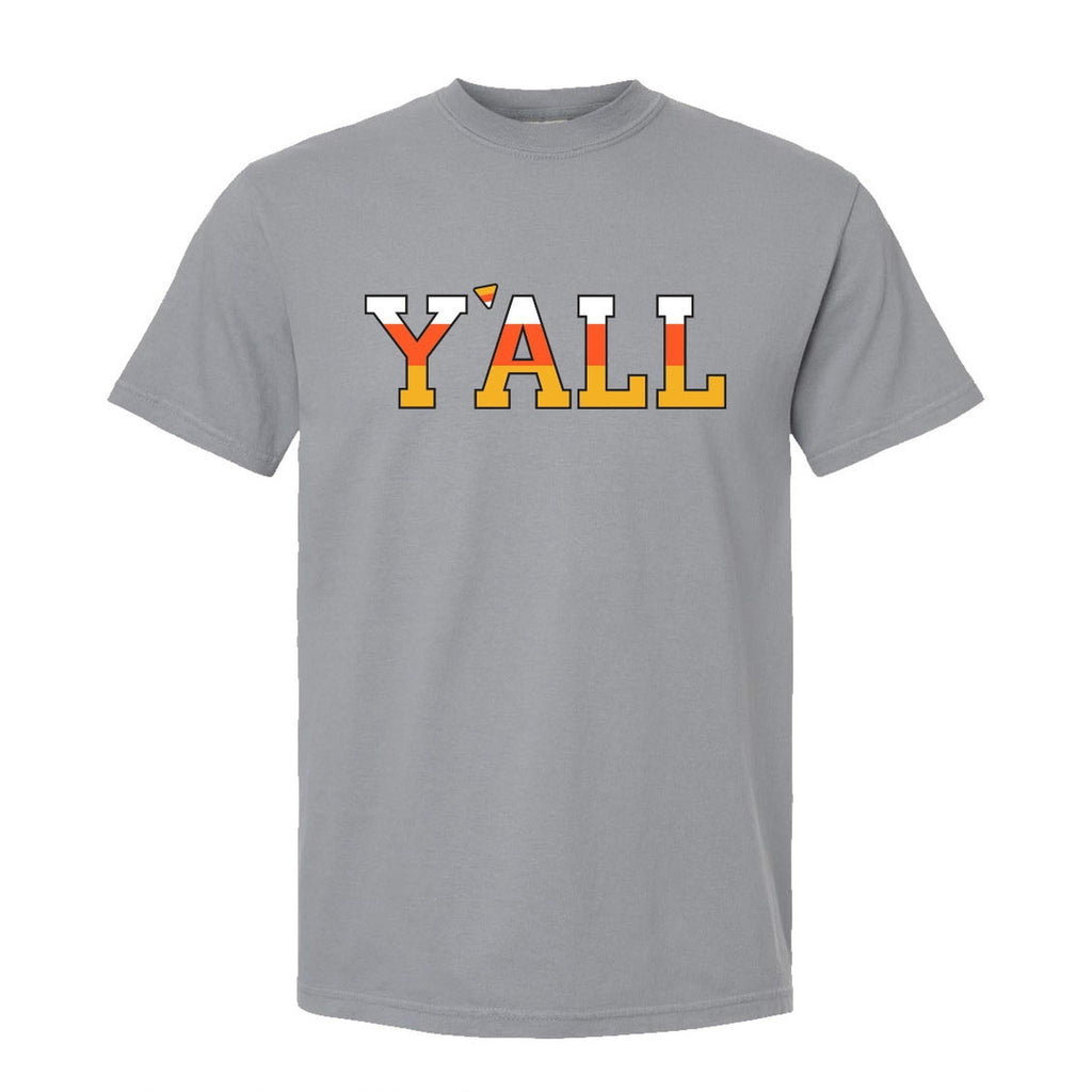 Y'all Candy Corn Logo T-Shirt (Gray)
