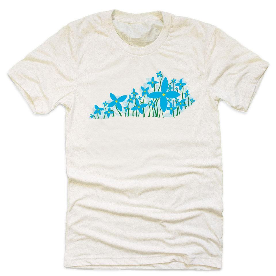 Azure Bluet KY Shape T-Shirt