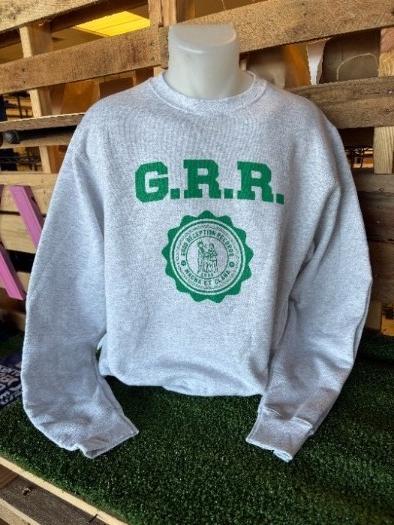 Good Reception Collegiate Crewneck Sweatshirt (Gray)