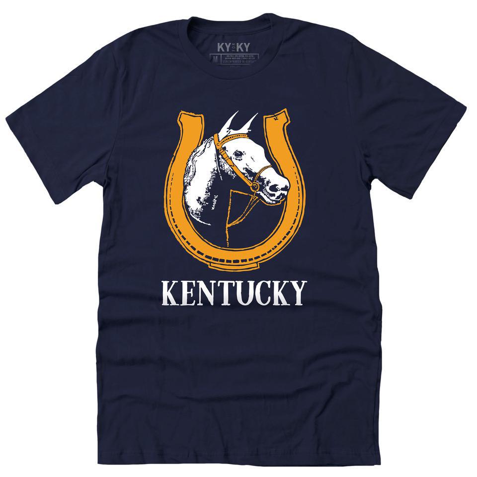 Kentucky Horseshoe T-Shirt (Navy)