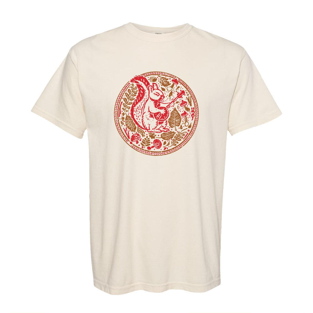 Pickin Squirrel T-Shirt (Off White)