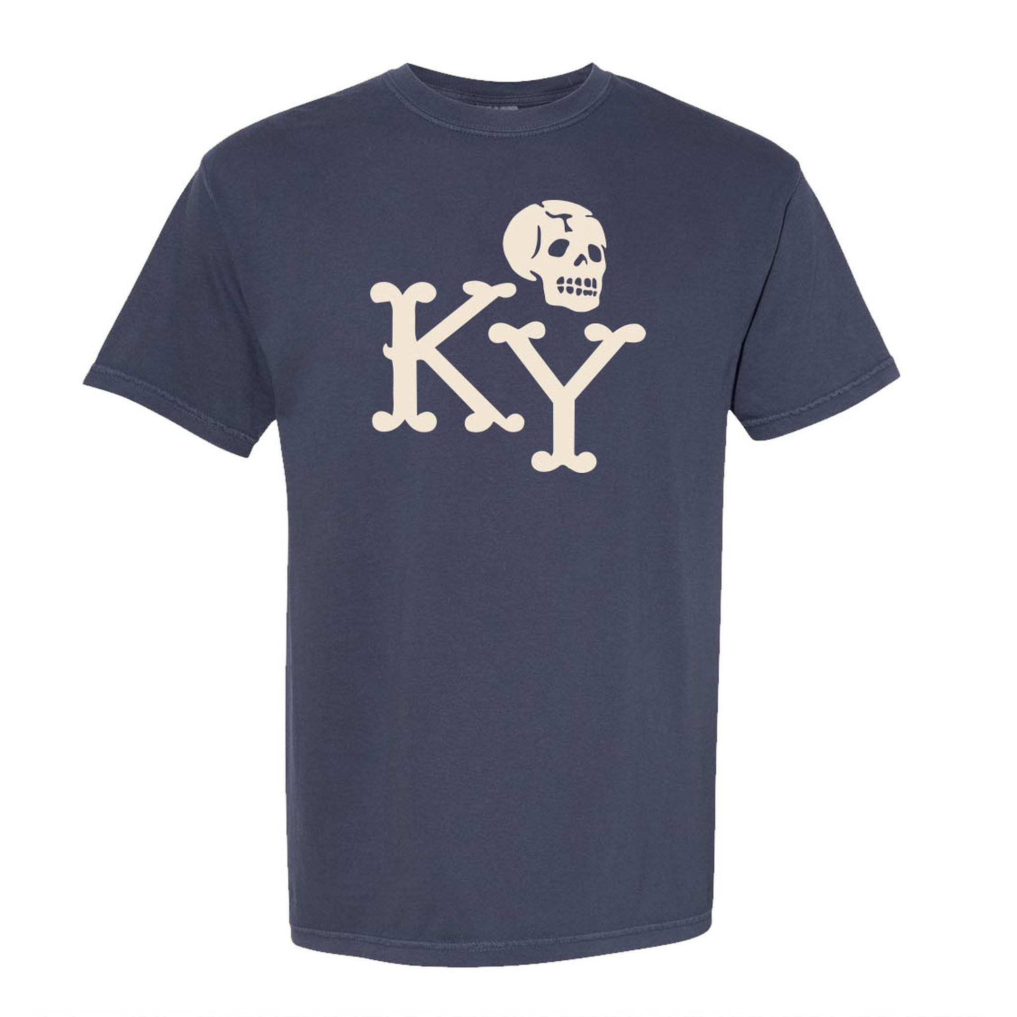 KY Skull Graphic T-Shirt (Navy)